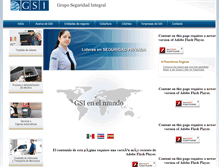 Tablet Screenshot of gsi.com.mx