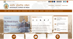 Desktop Screenshot of gsi.gov.in